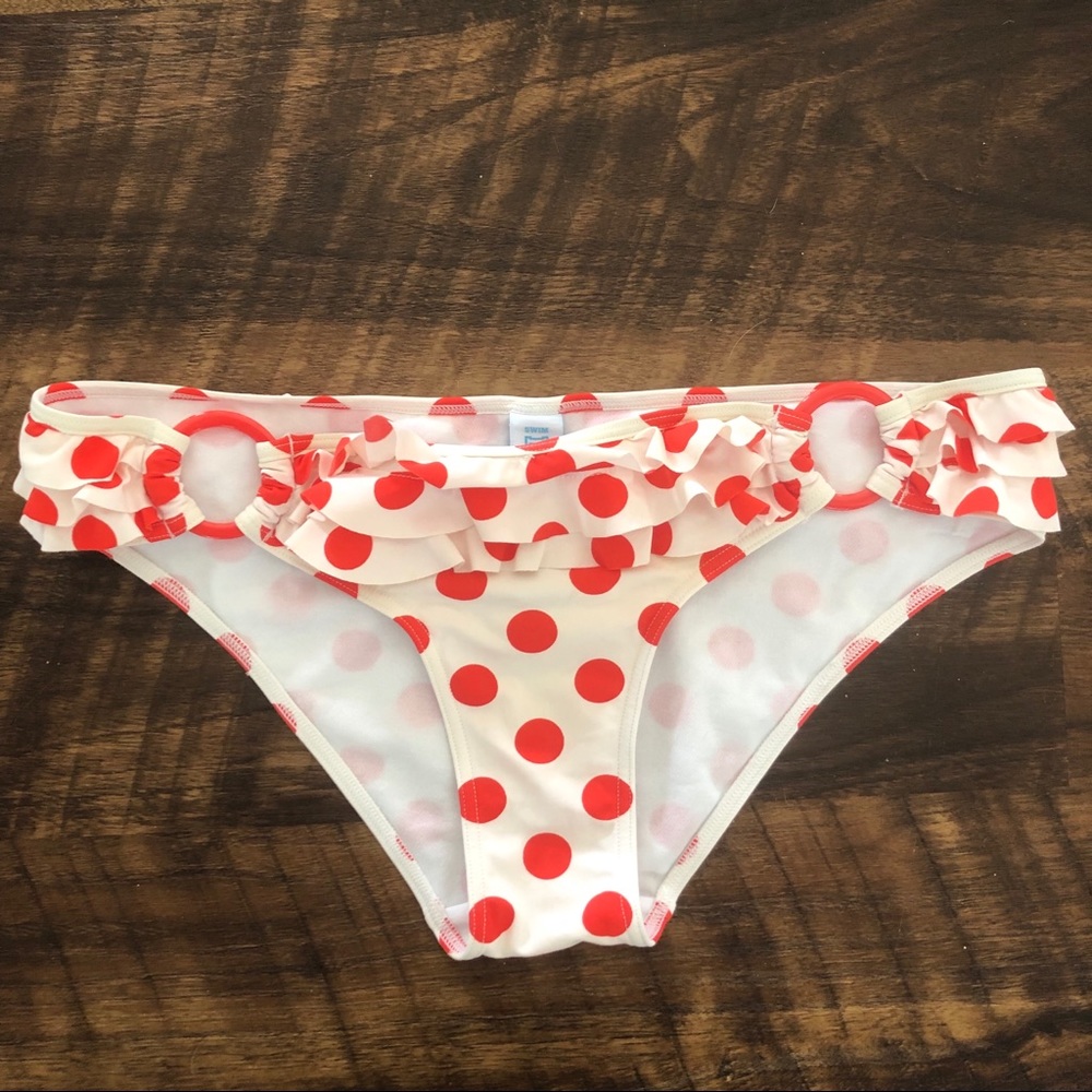 Victoria’s Secret PINK Polka Dot Ruffle Bikini New